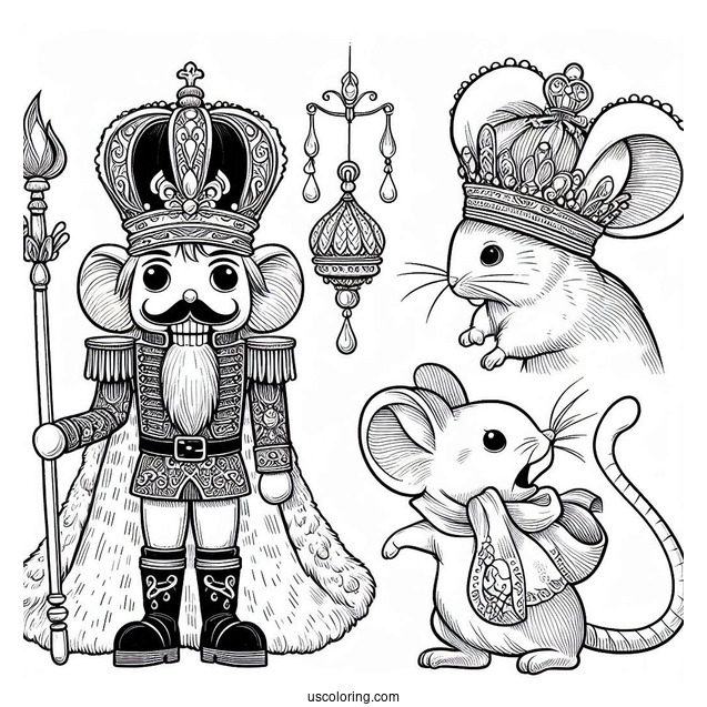 Mouse King From The Nutcracker Coloring Sheet