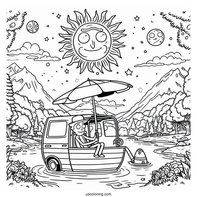 Summer From Rick And Morty Coloring Page