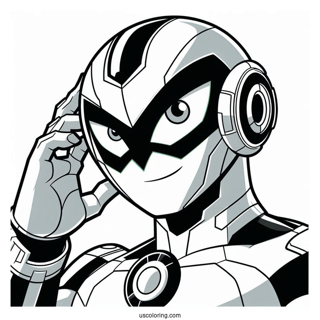 Ben 10 Coloring Page Of Omnitrix Alien Force