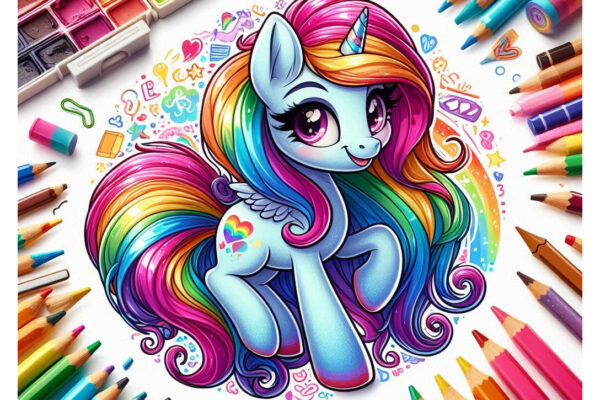 Rainbow Dash Coloring Pages Featured Image