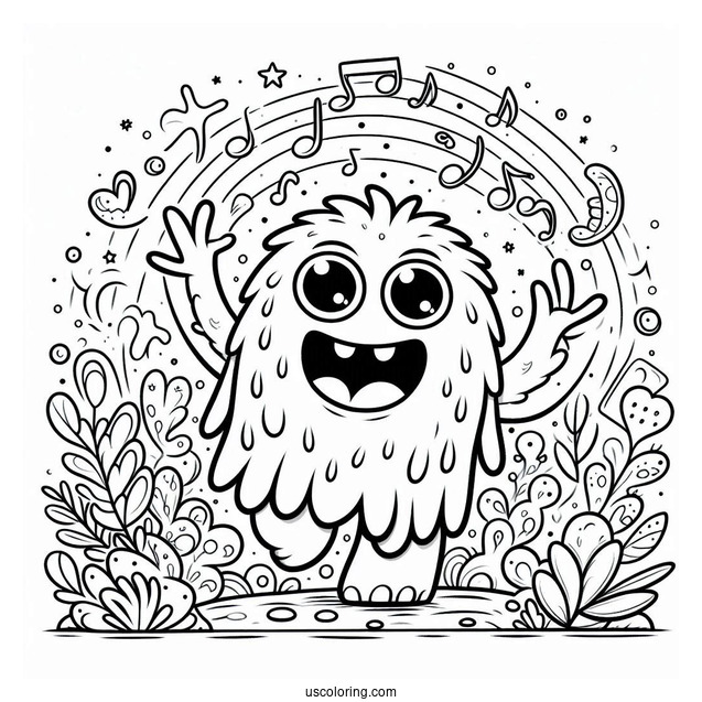 My Singing Monsters Coloring Page Of Outline Of Whail From My Singing Monsters For Kids