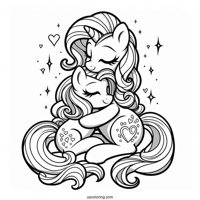 My Little Pony Friends Hugging