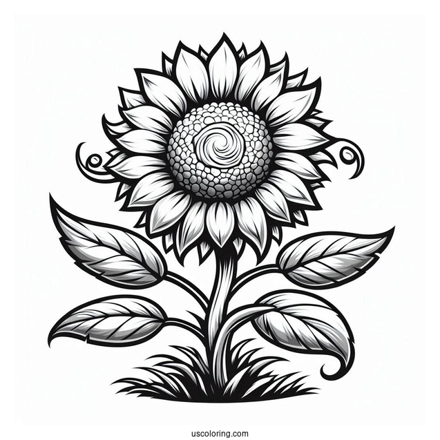 Coloring Page Of Plants Vs Zombies Sunflower