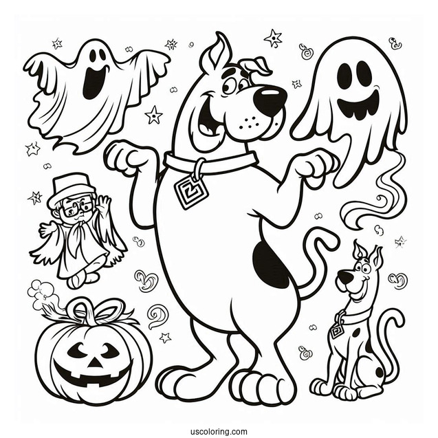 Scooby-Doo Pretending To Be a Ghost