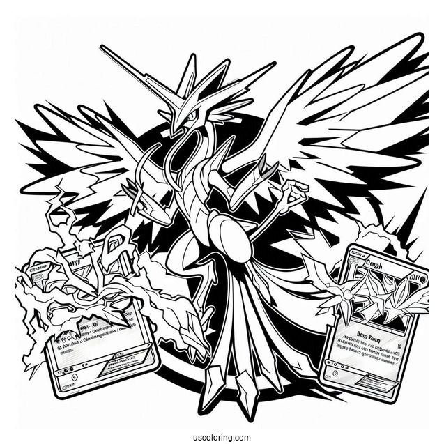 Arceus Trinity Charge Coloring Page