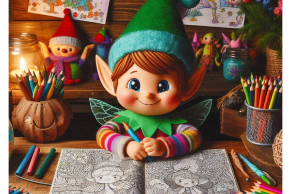 Elf Coloring Pages Featured Image