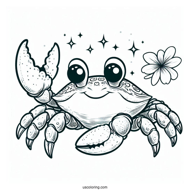 Tamatoa Crab Coloring Page From Moana