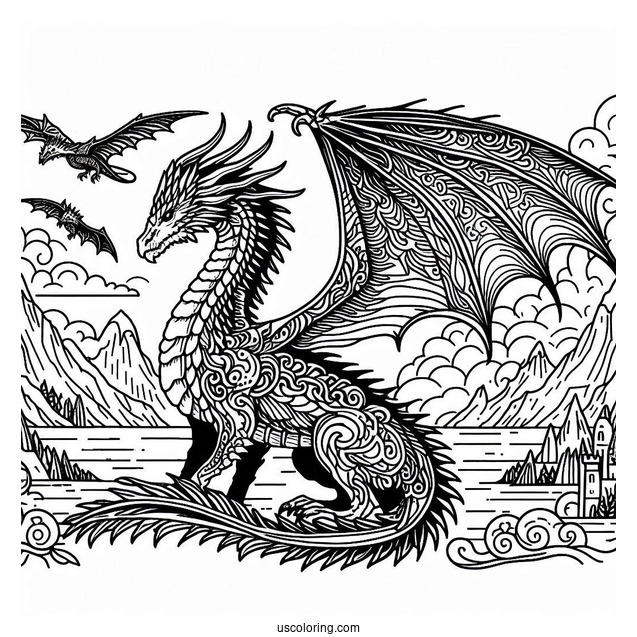 Game Of Thrones Dragon To Color