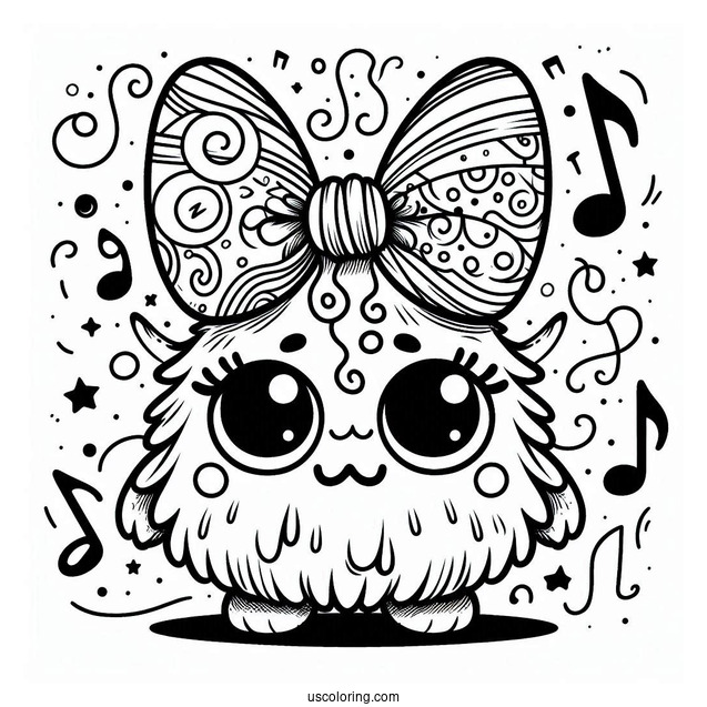 Cute Bowgart From My Singing Monsters Coloring Page For Kids