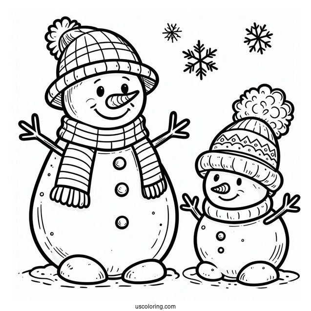 Coloring Sheet Of Frosty The Snowman