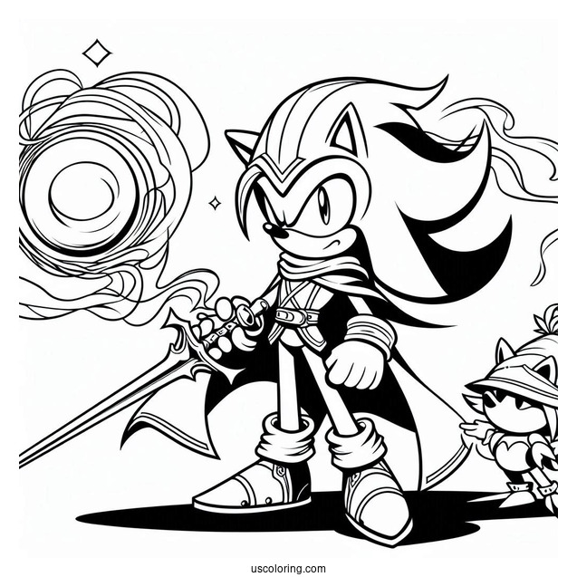 Coloring Page Of Sir Lancelot Shadow