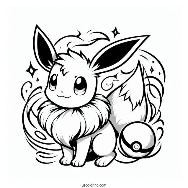 Eevee Summoned From PokeBall