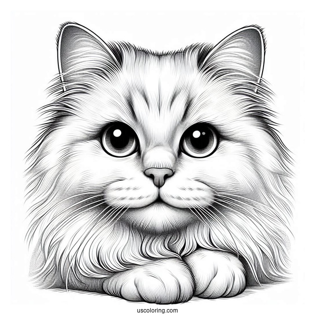 Close Up Of Realistic Cat