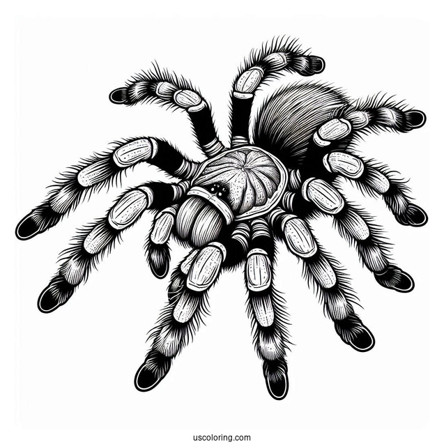Texas Brown Tarantula Coloring Sheet