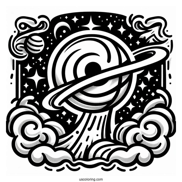 Space Jam Logo Coloring Page