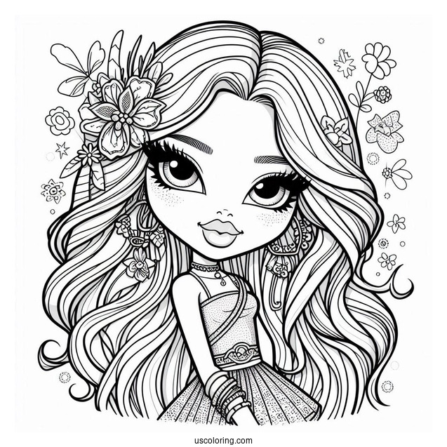 Detailed Bratz Coloring Page
