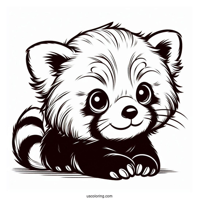 Mischievous Looking Red Panda