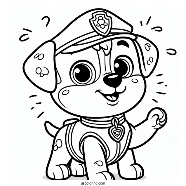 Cute Coloring Page Of Rocky