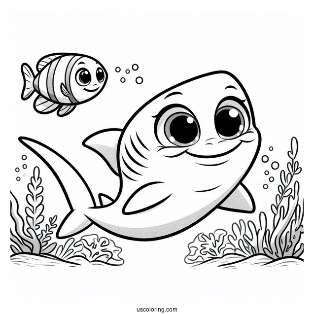 Shark Coloring Page Of Shark Tale Lenny