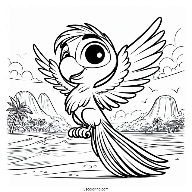 Rafael From Rio Coloring Page For Kids