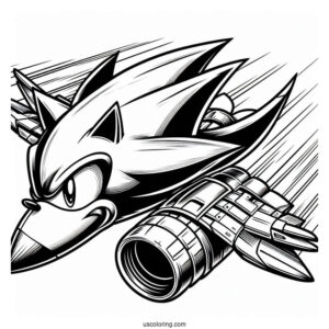 Detailed Jet The Hawk Coloring Page