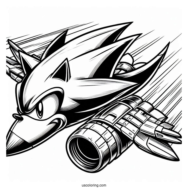 Detailed Jet The Hawk Coloring Page