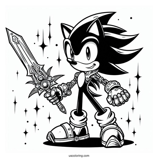 Metal Sonic Coloring Page