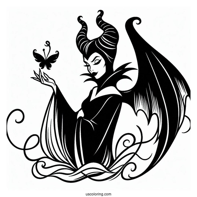 Maleficent From Sleeping Beauty Coloring Page