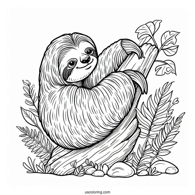 Sloth (Sid) From Ice Age Coloring Page