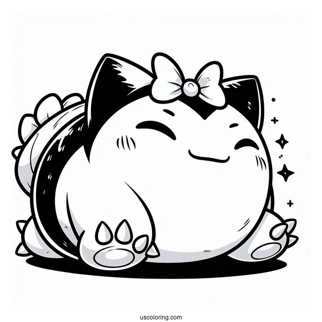 Snorlax Coloring Page Of Munchlax Evolution