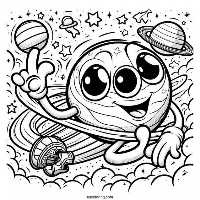 Space Jam Logo Coloring Page