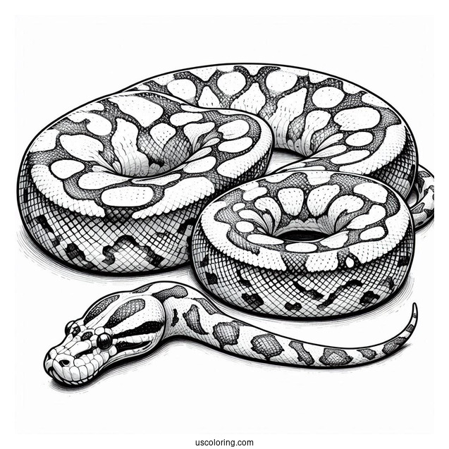 Burmese Python To Color