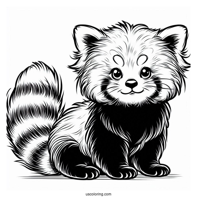 Mischievous Looking Red Panda