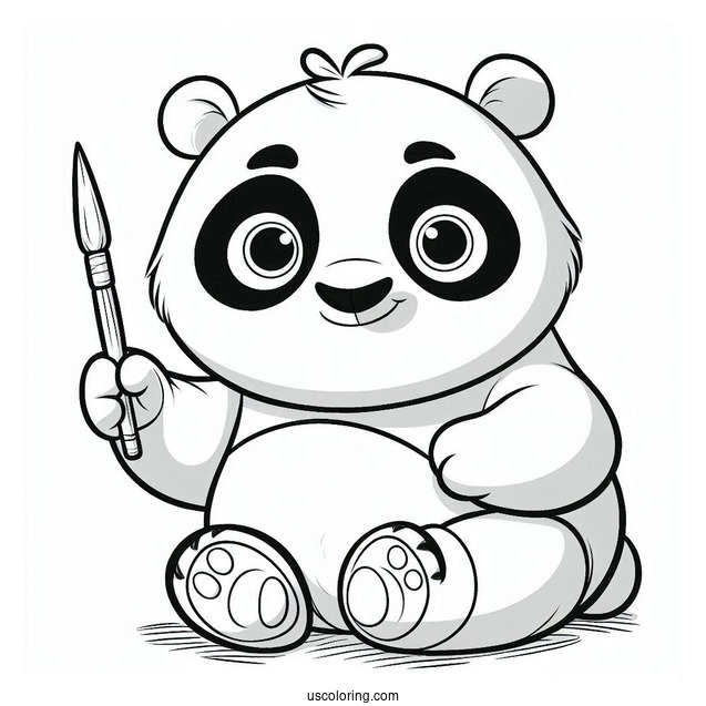 Baby Po From Kung Fu Panda To Color_