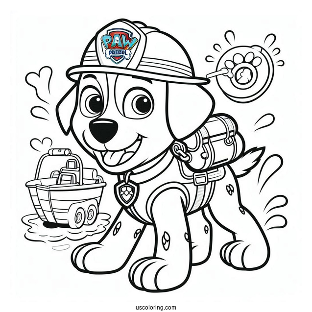 Zuma Water Rescue Dog From Paw Patrol To Color