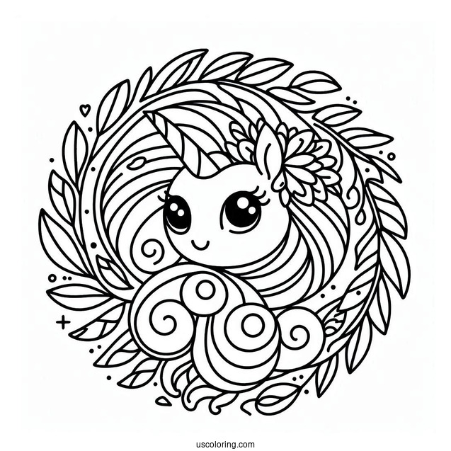 Easy Rarity Coloring Page For Preschoolers