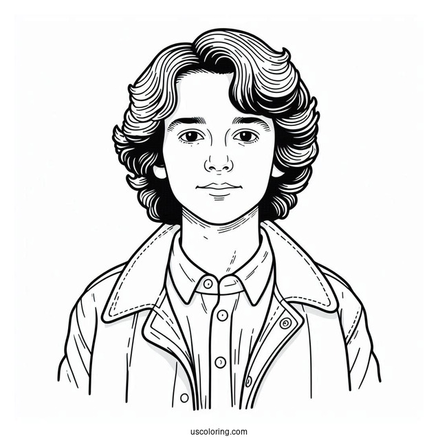 Eddie Munson Coloring Sheet