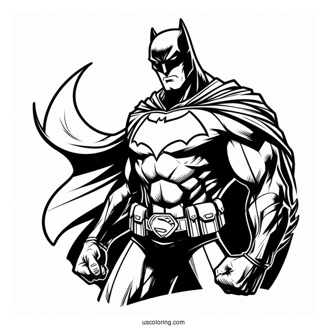 Batman And Superman Coloring Page