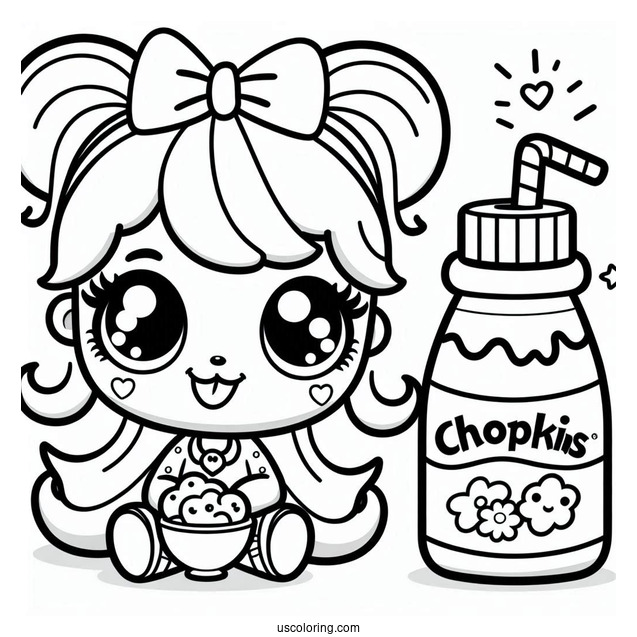 Coloring Sheet Of Melissa Milk Shopkins