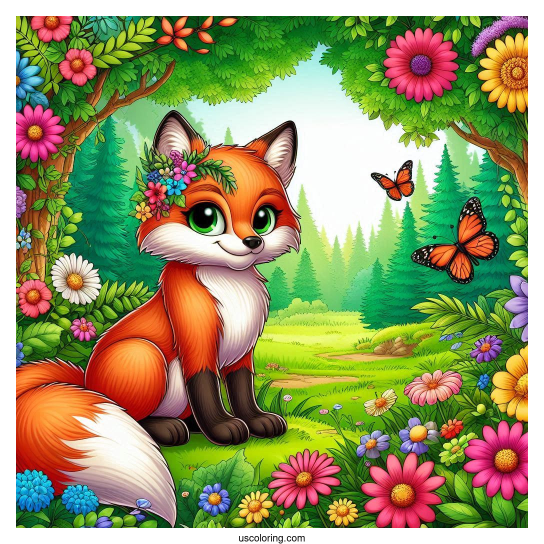 Fox Coloring Pages Featured Image v2