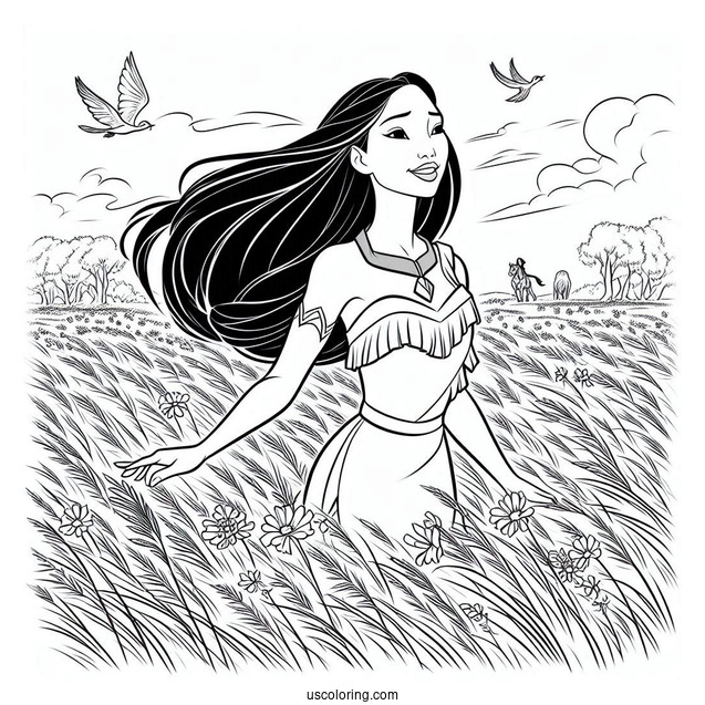 Pocahontas On The Field