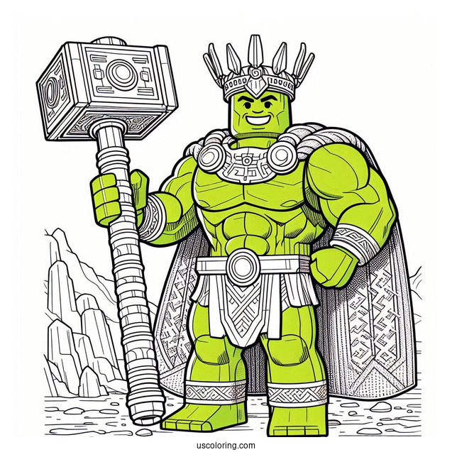 Lego Hulk Smiling Hulk Smash