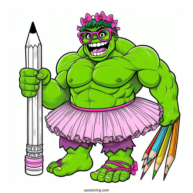 Big Hulk Smash Coloring In
