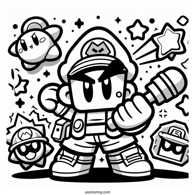 Full Page Brawl Stars Coloring Page Poster
