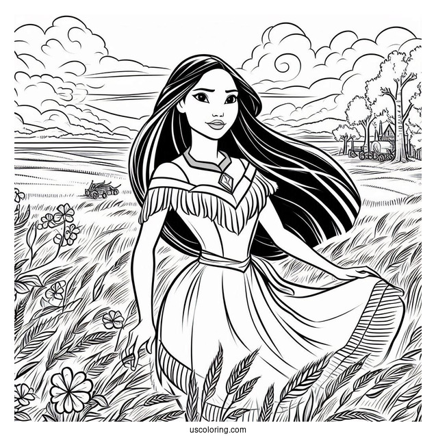 Pocahontas On The Field