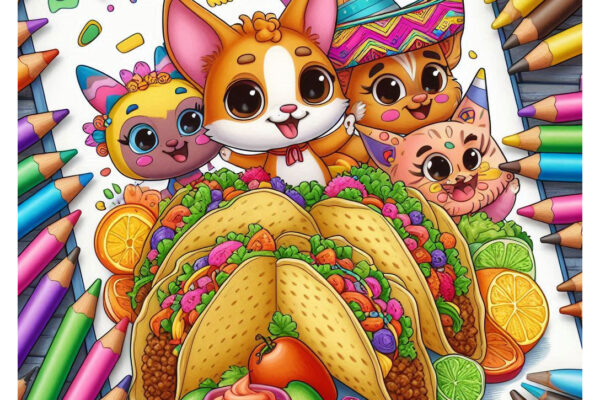 Taco Coloring Pages Featured Image v2