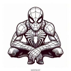 Spider-Man Fortnite Coloring Page