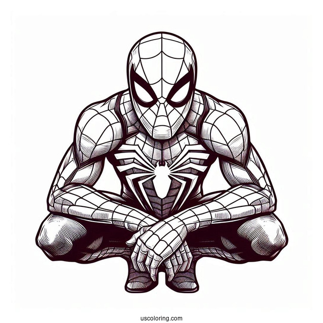 Spider-Man Fortnite Coloring Page