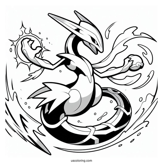 Rayquaza In Battle Mode