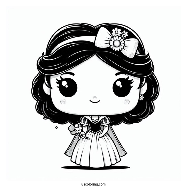 Funko Pop Snow White Coloring Sheet